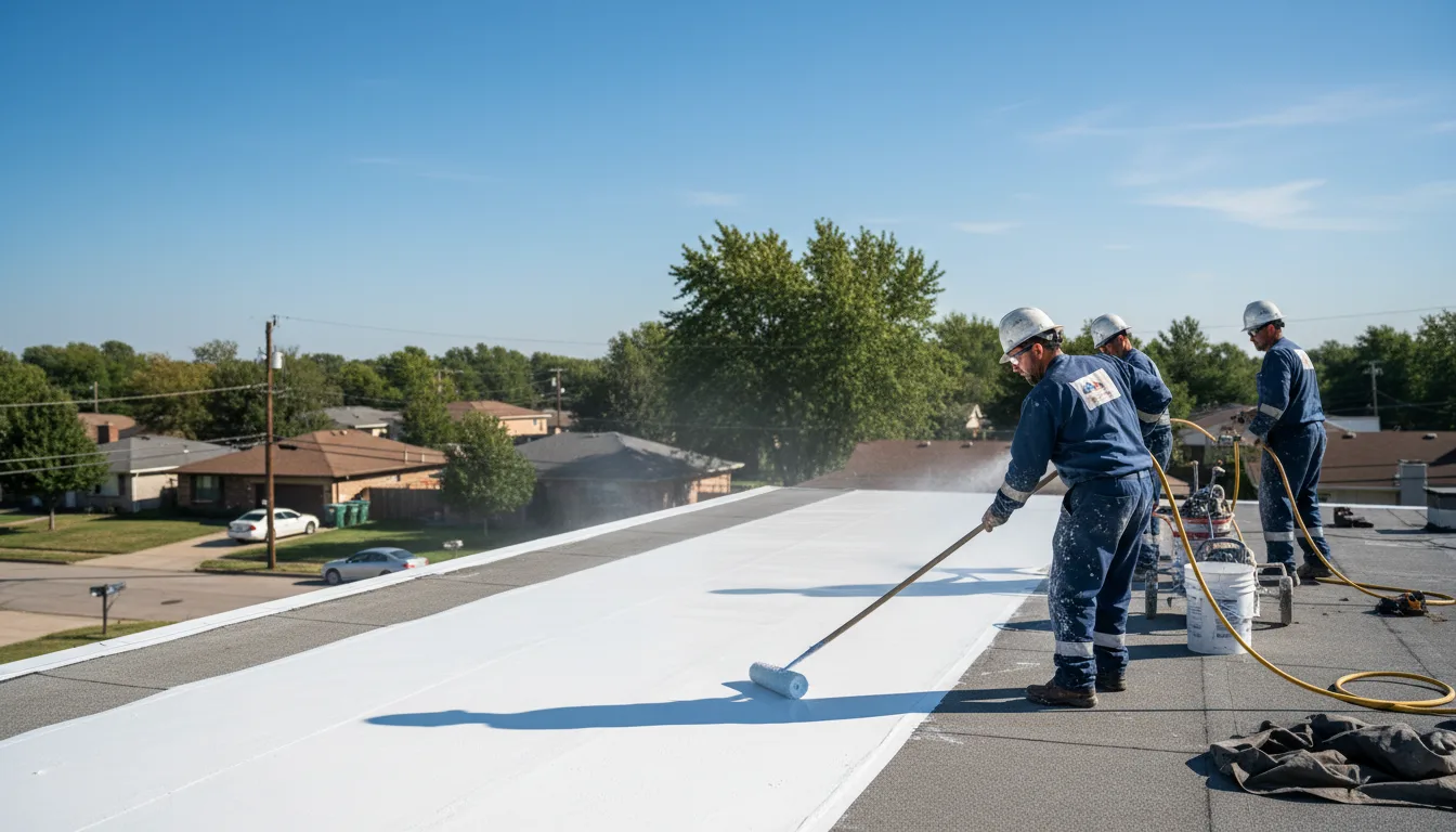 Commercial roof coating in Vermont near me